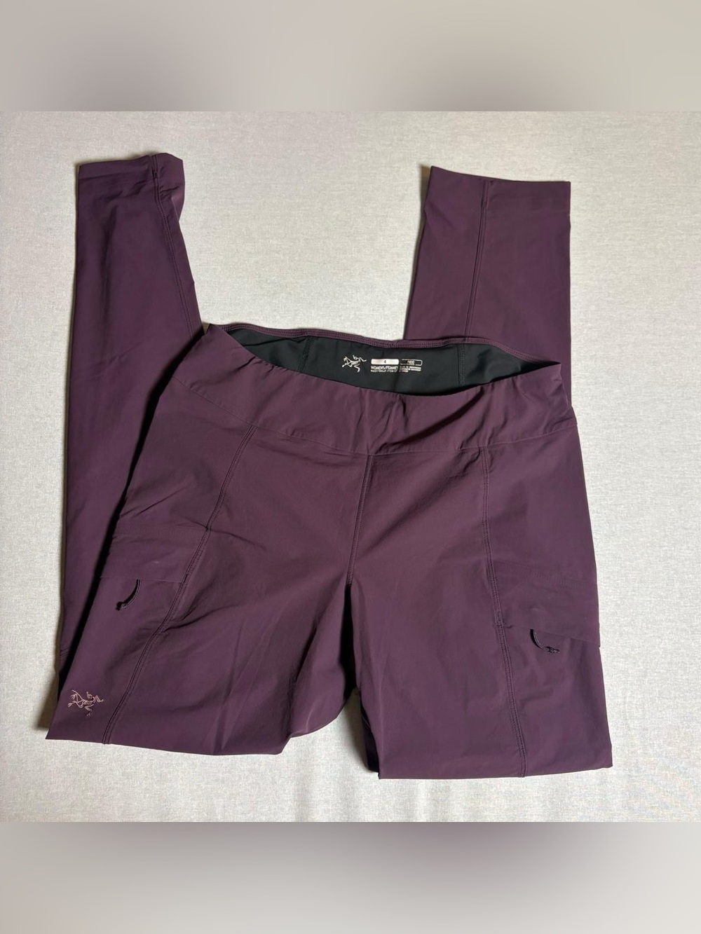 Arc'teryx Sabria Pants Size 4 Women's Burgundy Purple Hiking Trail Trousers